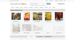 Desktop Screenshot of canvasprintshere.com